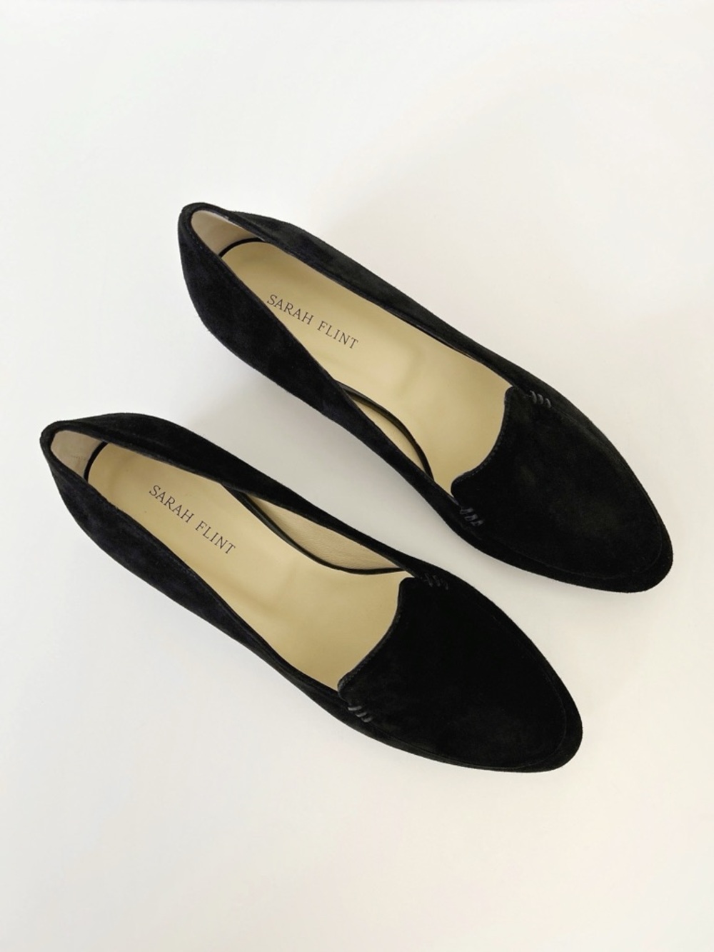 Sarah Flint Black Suede Loafers